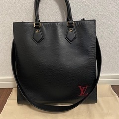 ルイヴィトン サックプラPM 2way トートバッグ 黒  革 ...