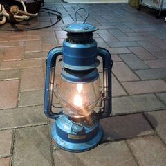 レトロ DIETZ No.30 LITTLE WIZARD ハリケーンランプ 灯油ランタン ランプ ライト ランタン レトロ ブルー系 着火確認済 札幌市 新道東店の画像