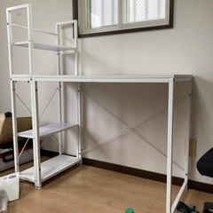 値交渉有分解可本棚付きデスク