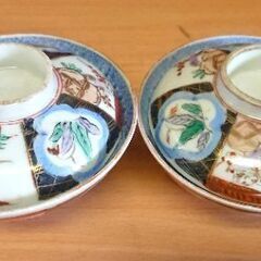 当時物 蓋付 ゴージャスな茶碗 2個セットの画像