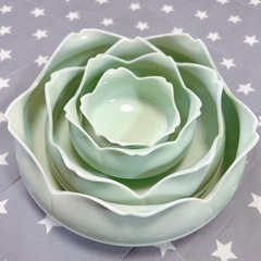 お花の食器4点セット