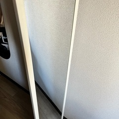 全身鏡　ミラー　壁掛け　ホワイトの画像