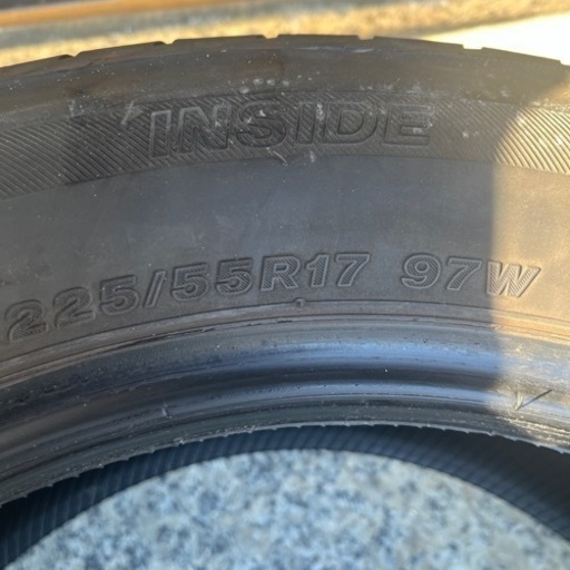 ブリヂストンREGNO 17inch 225-55 バリ山