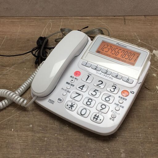 5/9 終 Pioneer/パイオニア 電話機 TF-EV353D 親機のみ 白 ホワイト 24c菊