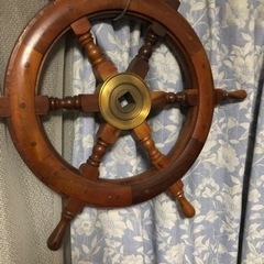 船　舵輪の画像