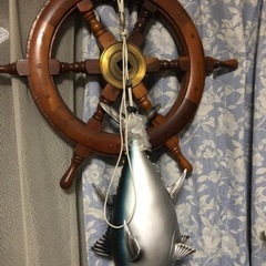 船　舵輪の画像