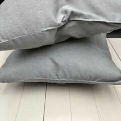 (I-2505CU1)◆クッション◆2点◆40cm×40cm◆グレー◆の画像