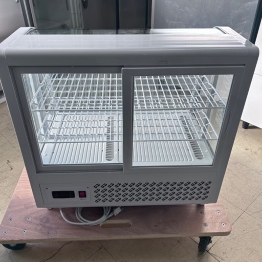 【美品訳あり】ノンフロン 対面冷蔵庫 卓上冷蔵ショーケース100L/ホワイト【HJR-UTK100WT】 城島