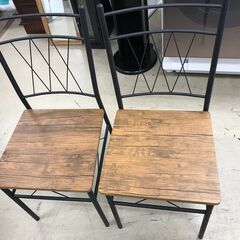 不二貿易 ダイニングセット  ダイニングテーブルセット ダイニングテーブル5点セット ダイニング イス4脚 アンティーク調 木製 北欧 おしゃれ クリーニング済 堺市 石津【ジャングルジャングルサカイ石津店】の画像