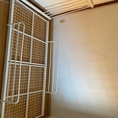 ニトリ ロフトベッド シングル 白の画像