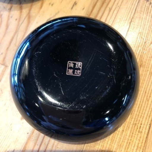 【引き取り限定】中古品　箸置き　5個セット　琉球角萬　漆器