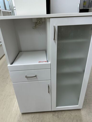 ジモティ来店特価!!　　レンジ台　ニトリ　ホワイト　　J-0341