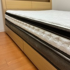 ニトリ ダブルベッド マットレス フレーム セット Nスリープ