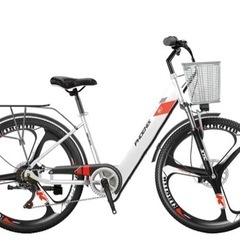 【新商品　最新モデル】26インチ 36V 6-28AH電池内蔵 モータ350W アシスト自転車 電動自転車 前後 ディスク ブレーキ 21変速 書類 110V充電器 二本鍵 お負けヘルメットの画像