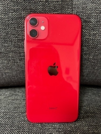 直接引渡しのみ　SIMロック解除済み Apple iPhone11 256GB red 赤　