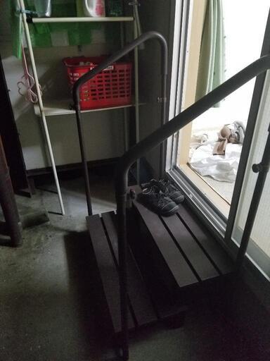 決定しましたベランダ　階段