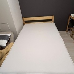 MUJI　セミダブルベッド　マットレス　２点セットの画像