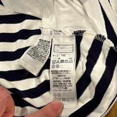 無印　ボーダー　ワンピースの画像