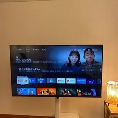 【美品】43V型4K チューナーレススマートテレビ ASTEX