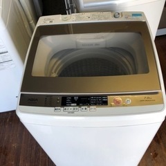 福岡市内配送設置無料 AQUA アクア AQW-GV700E(W) [全自動洗濯機 ガラス