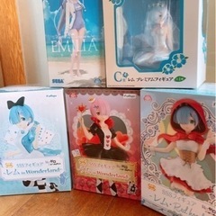 【新品未開封】リゼロ レム ラム エミリア フィギュア ５点