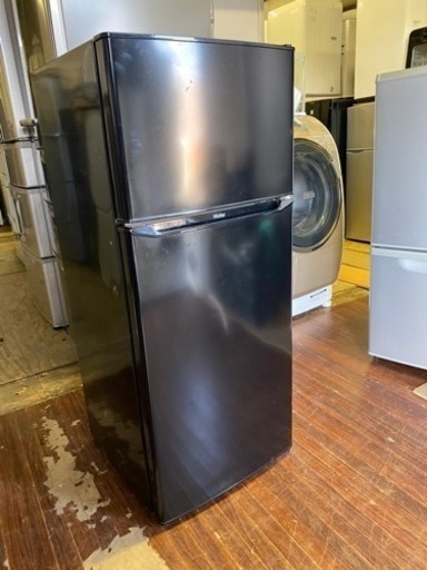 福岡市内配送無料　2022年式　冷蔵庫 ブラック JR-N130B-K [2ドア /右開きタイプ /130L]