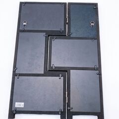 MH026  アバンティ フォトフレーム７窓  ウッド調 ブラウンの画像