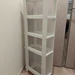 便利な４段キッチンチェスト（キャスター付き）の画像