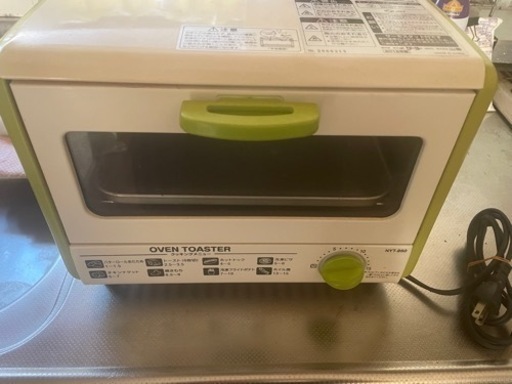 オーブントースター、山善(グリーン)