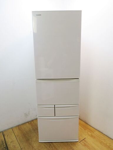 京都市内方面送料無料 東芝 2023年製 美品 5ドア 411L 冷蔵庫 GL09