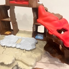 アニア　バトルボルケーノ　アニア恐竜フィギュア　恐竜、ジオラマおまけセットの画像