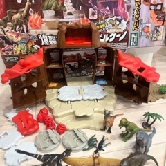 アニア　バトルボルケーノ　アニア恐竜フィギュア　恐竜、ジオラマお...