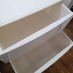 ★ジモティ割あり★  チェスト ホワイト H106×D42×W54 クリーニング済み MT804の画像