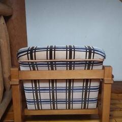 ヴィンテージ家具 浜本工芸 ソファー チェック柄の画像