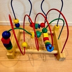 IKEA ビーズコースター　木製