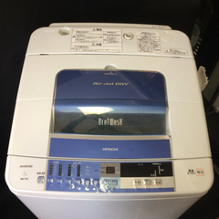 △ HITACHI 日立 全自動電気洗濯機7.0kg BW-7SV 2013年製 動作確認済み 細かな傷多数/メッシュフィルターの欠品有りの画像