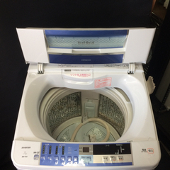 △ HITACHI 日立 全自動電気洗濯機7.0kg BW-7SV 2013年製 動作確認済み 細かな傷多数/メッシュフィルターの欠品有りの画像
