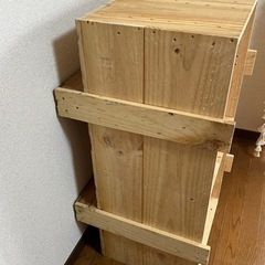 木箱　蓋付き　縦でも横でも使用可能　※3／26までの画像