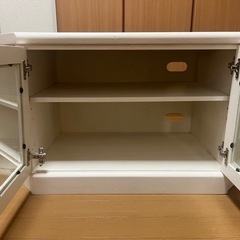 白色　テレビ台の画像