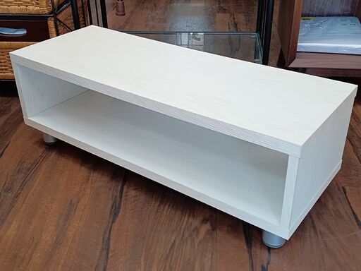 テレビボード　ホワイト　サイズ（約）幅79㎝×奥29cm×高27㎝　　■近隣配送無料 買取GO‼　栄和店