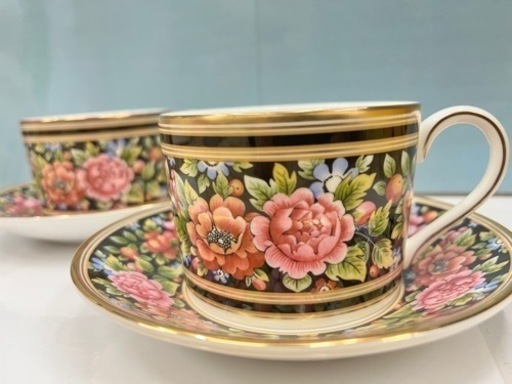 【愛品館 江戸川店】ウェッジウッド クリオ ティーカップ&ソーサー ペアカップ D:102-025870-007