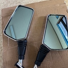 バイクナポレオンタイプメッキミラー　