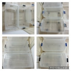 コロ付き　蓋付き　衣装ケース4つの画像