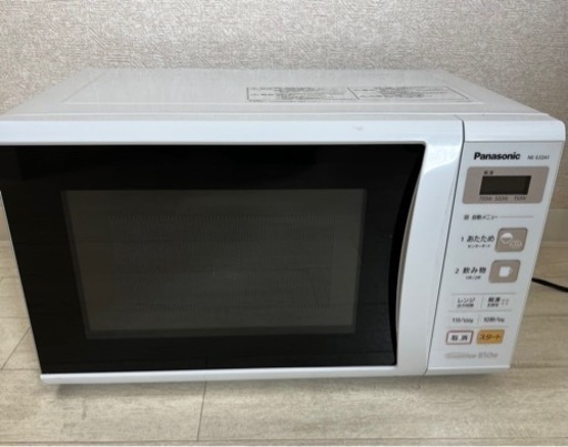 【取引確定】電子レンジ◆Panasonic パナソニック◆2018年製◆ホワイト◆NE-E22A1-W