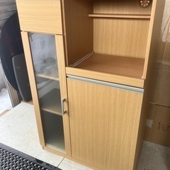 レンジ台 キッチン収納 ミドルボード 食器棚 スライド棚付き