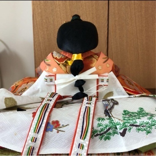 【美品】雛人形平飾り(リトルオルゴール＆被布飾り付き♪)早期受取で割引き有り ⸜(* ॑꒳ ॑* )⸝