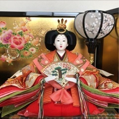 【美品】雛人形平飾り(リトルオルゴール＆被布飾り付き♪)早期受取で割引き有り ⸜(* ॑꒳ ॑* )⸝の画像