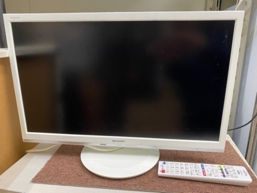 SHARP AQUOS 液晶テレビ ホワイト 22インチ 中古 買取 家電 テレビ 液晶テレビ
