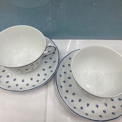 【愛品館 江戸川店】ジノリ1735／リチャードジノリ　ロイヤルブルー ペアティーカップ&ソーサーID:110-023827-007の画像