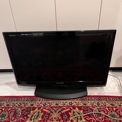 AQUOS26型液晶テレビ　自宅引き取りのみ差し上げます